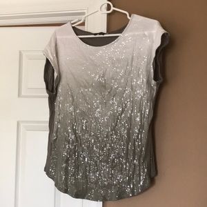 Crosby ombré sparkly sequin top